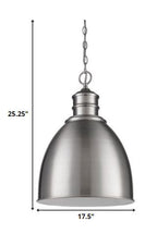 Silver Metal Dimmable Ceiling Light With Gray Shades
