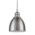 Silver Metal Dimmable Ceiling Light With Gray Shades