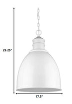 White Metal Dimmable Ceiling Light With White Shades