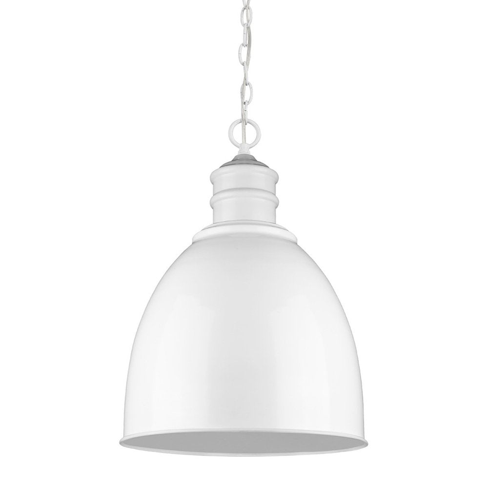 White Metal Dimmable Ceiling Light With White Shades