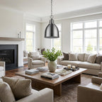 Minimalist Silver Metal Pendant Hanging Light