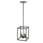 Black Metal Four Light Dimmable Ceiling Light