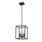 Black Metal Four Light Dimmable Ceiling Light
