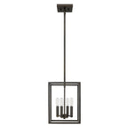 Black Metal Four Light Dimmable Ceiling Light