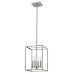 Silver Metal Four Light Dimmable Ceiling Light
