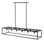 Black Metal Twelve Light Dimmable Ceiling Light