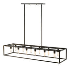 Black Metal Twelve Light Dimmable Ceiling Light