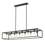 Black Metal Twelve Light Dimmable Ceiling Light