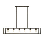 Black Metal Twelve Light Dimmable Ceiling Light