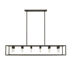 Black Metal Twelve Light Dimmable Ceiling Light