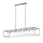 Silver Metal Twelve Light Dimmable Ceiling Light