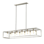 Silver Metal Twelve Light Dimmable Ceiling Light