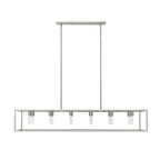 Silver Metal Twelve Light Dimmable Ceiling Light
