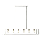 Silver Metal Twelve Light Dimmable Ceiling Light