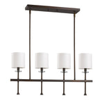Brown Crystal Four Light Dimmable Ceiling Light