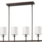 Brown Crystal Four Light Dimmable Ceiling Light