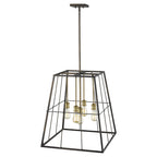 Bronze Metal Five Light Dimmable Ceiling Light