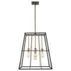 Bronze Metal Five Light Dimmable Ceiling Light