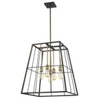 Bronze Metal Five Light Dimmable Ceiling Light