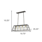 Bronze Metal Four Light Dimmable Ceiling Light