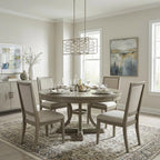 Brax 2-Light Washed Gold Island Pendant With Crystal Accents