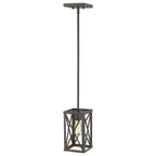Bronze Metal Geometric Mini Pendant Hanging Light