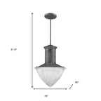 Silver Iron Dimmable Ceiling Light With White Shades
