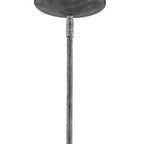 Silver Iron Dimmable Ceiling Light With White Shades
