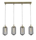 Reece 4-Light Aged Brass Island Pendant
