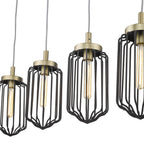 Reece 4-Light Aged Brass Island Pendant