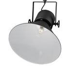 Black Metal One Light Cone Hanging Pendant Light