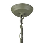 Green Metal One Light Cone Hanging Pendant Light