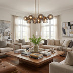 Lunette 10-Light Aged Brass Island Pendant