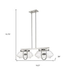 Garner 4-Light Satin Nickel Island Pendant
