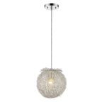 White Metal Dimmable Ceiling Light With White Shades