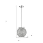 White Metal Dimmable Ceiling Light With White Shades