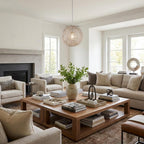 White Metal Dimmable Ceiling Light With White Shades