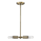 Gold Four Light Metal Dimmable Chandelier