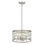 Amoret 4-Light Antique Silver Convertible Pendant