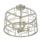Amoret 4-Light Antique Silver Convertible Pendant