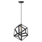 Hedron 1-Light Matte Black Pendant