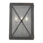 Black And Clear Three Light Transparent Dimmable Outdoor Hanging Lights With Black And Clear Shades