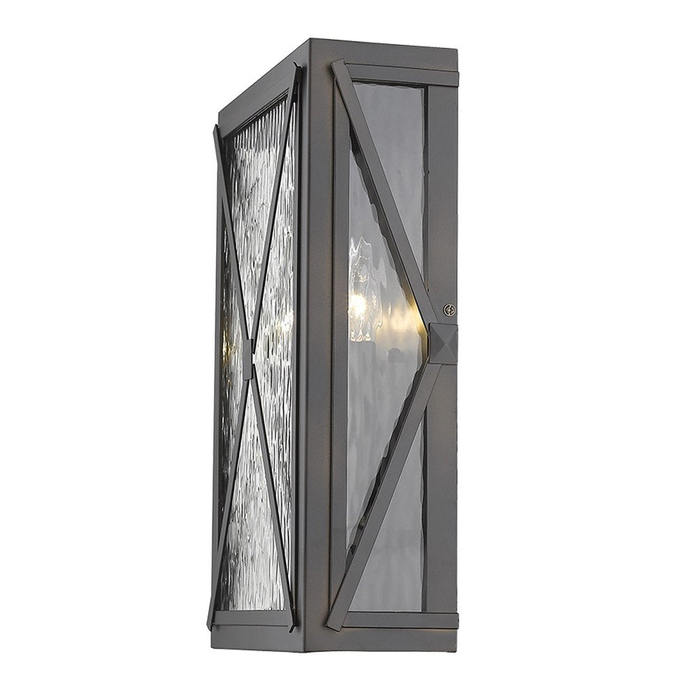 Black And Clear Three Light Transparent Dimmable Outdoor Hanging Lights With Black And Clear Shades