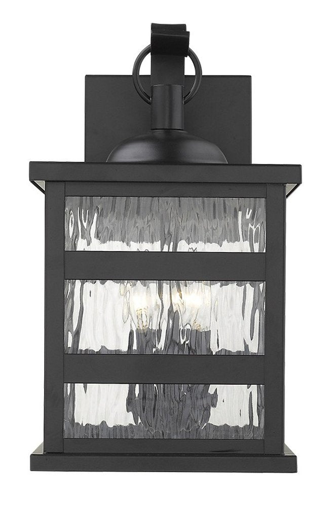 Black And Clear Three Light Transparent Dimmable Outdoor Hanging Lights With Black And Clear Shades