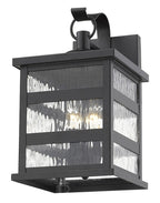 Black And Clear Three Light Transparent Dimmable Outdoor Hanging Lights With Black And Clear Shades