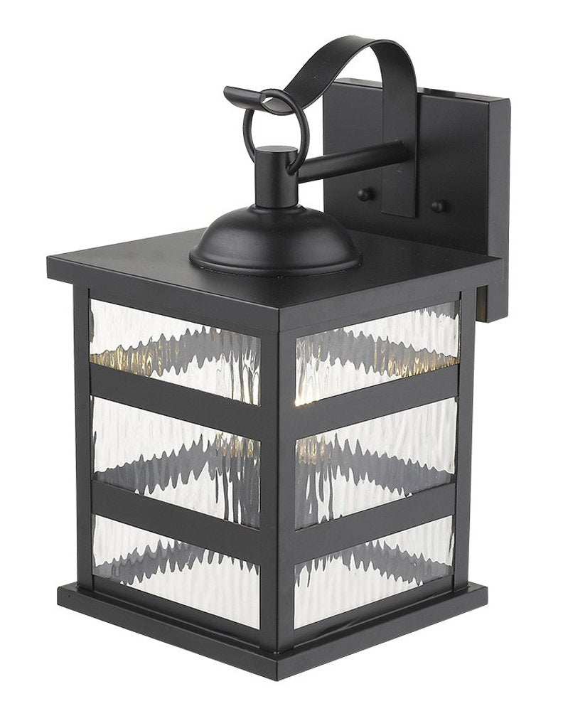 Black And Clear Three Light Transparent Dimmable Outdoor Hanging Lights With Black And Clear Shades