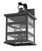 Black And Clear Three Light Transparent Dimmable Outdoor Hanging Lights With Black And Clear Shades