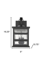 Black And Clear Three Light Transparent Dimmable Outdoor Hanging Lights With Black And Clear Shades