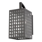 Black And Clear Three Light Seeded Dimmable Outdoor Hanging Lights With Black And Clear Shades