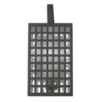Black And Clear Three Light Seeded Dimmable Outdoor Hanging Lights With Black And Clear Shades